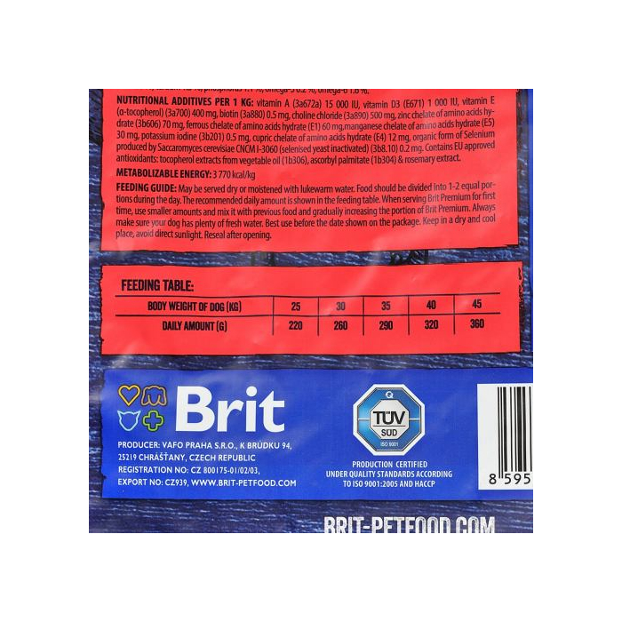 Brit Premium DOG Adult L 