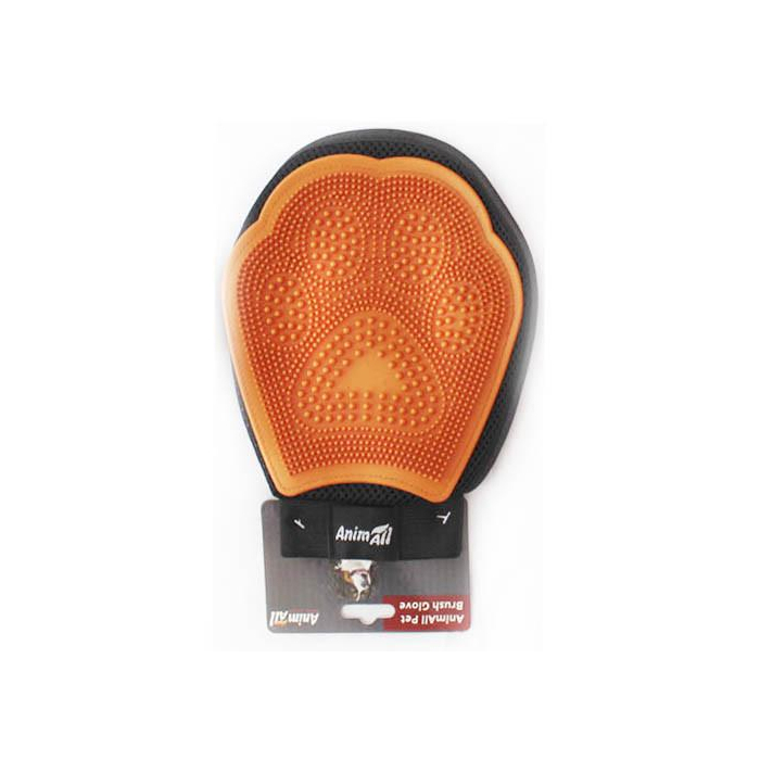 AnimAll Groom рукавичка помаранчева для вичісування шерсті