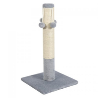 Дряпка Природа стовпчик з чотирма бубонами сіра