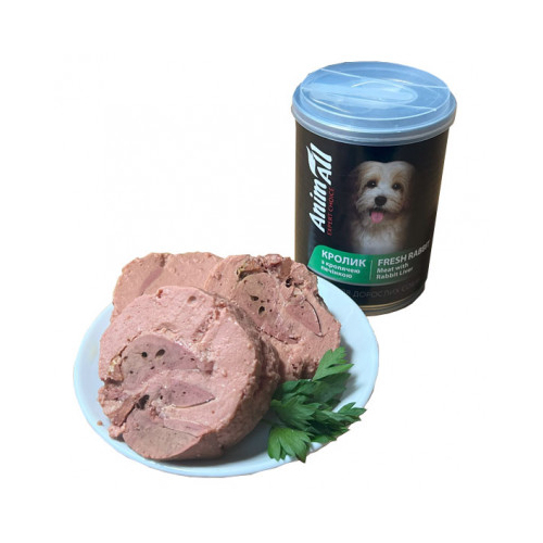 Animall вологий корм для собак з кроликом та печінкою кролика
