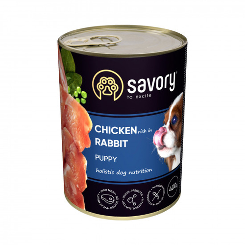 Вологий Корм Savory Dog  All breeds Puppy курка k 200g