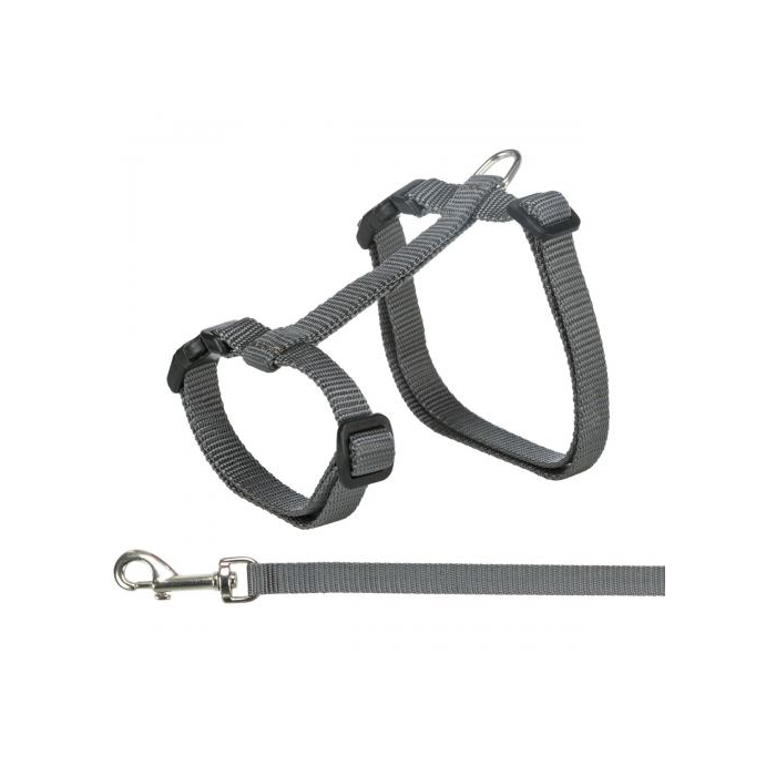 Шлейка з повідцем Trixie для котів нейлон 34–57см 13мм