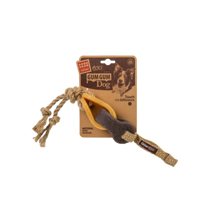 Іграшка для собак Гумовий ланцюг GiGwi Gum Gum, екорезина, текстиль, 40 см 2305 GIGwi