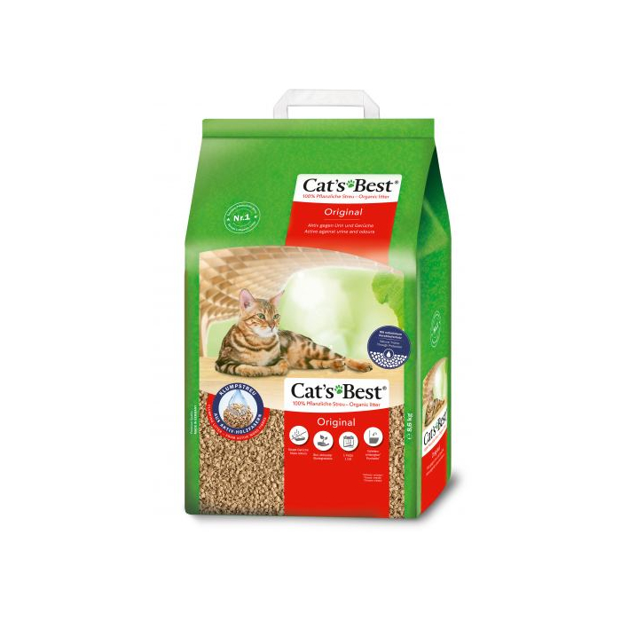 Cat’s Best Original наповнювач для котячого туалету, деревний, 20 л/8,6 кг