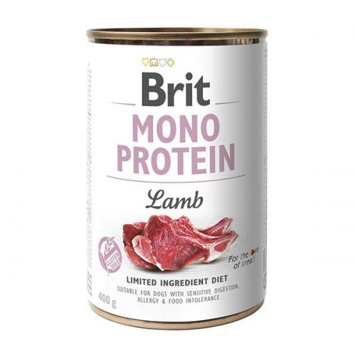 Вологий корм Brit Mono Protein Lamb для собак з ягнятиною консерва