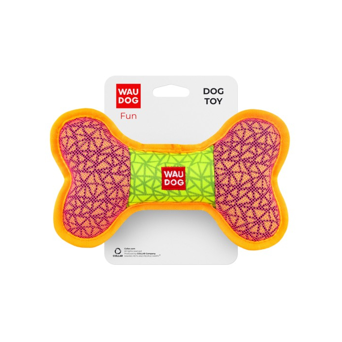 Іграшка для собак WAUDOG Fun, Кістка, Ш 20 см, Д 12 см рожевий 62087 Collar