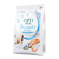 Optimeal DOG Beauty Podium Shiny Coat & Dental Care для собак для догляду за шерстю та зубами з морепродуктами