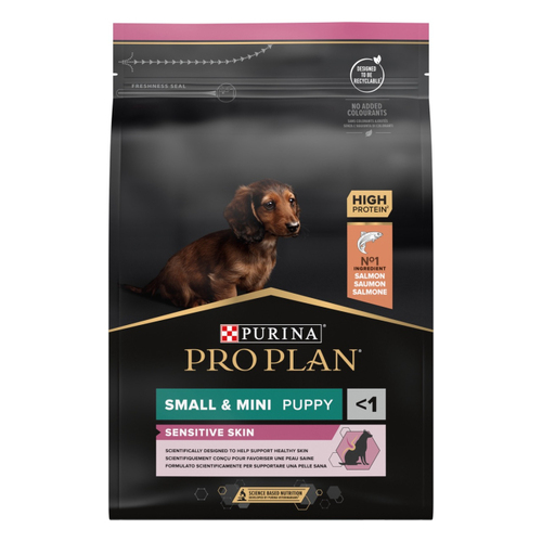 ProPlan DOG Small&Mini Puppy Sensitive Skin Salmon для цуценят малих порід із чутливою шкірою лосось