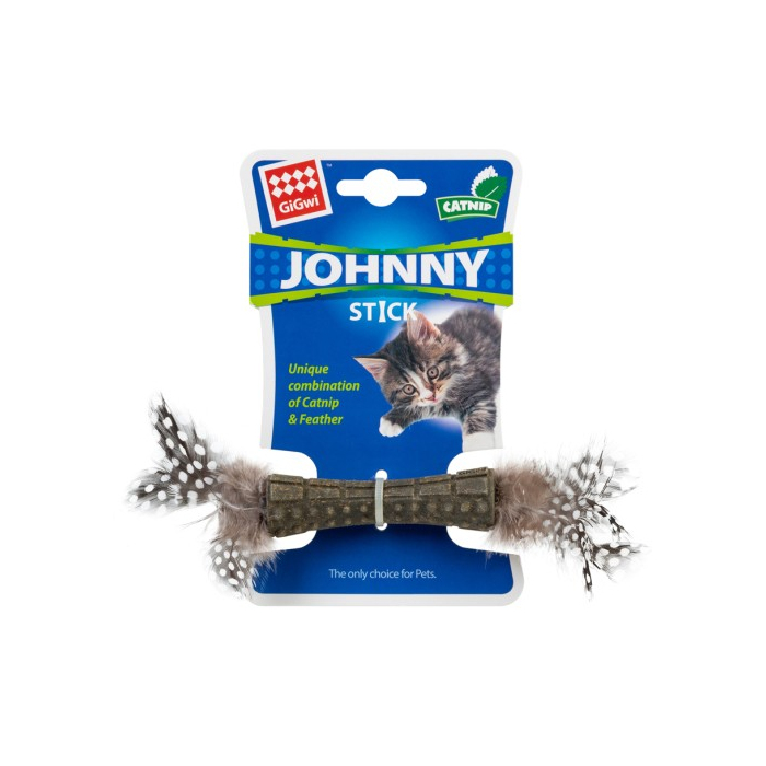 Іграшка для котів спресованного котяча мята з пірям GiGwi Catnip, перо, котяча мята, 8 см 75335 GIGwi