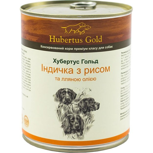 Hubertus Gold Індичка з рисом та лляною олією