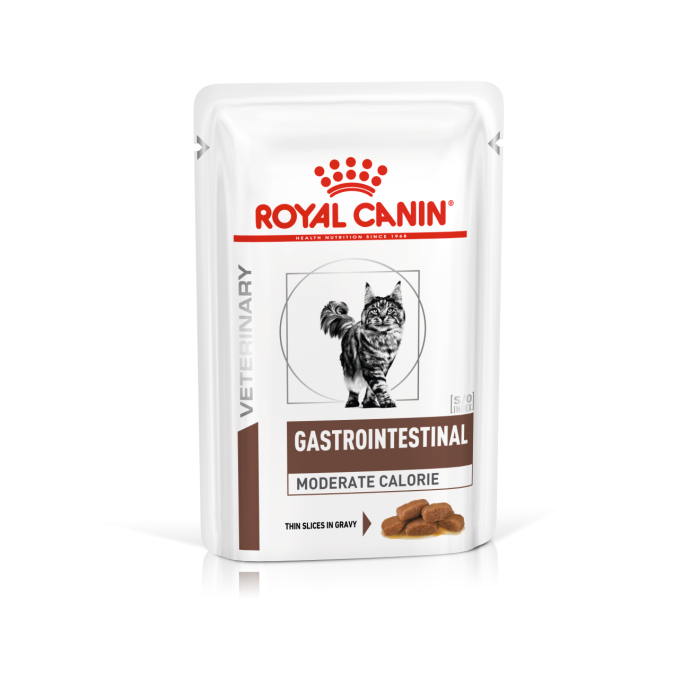 Royal Canin CAT Pouche Gastrointestinal Moderate Calorie GRAVY дієтичний вологий корм у соусі для котів при порушенні травлення