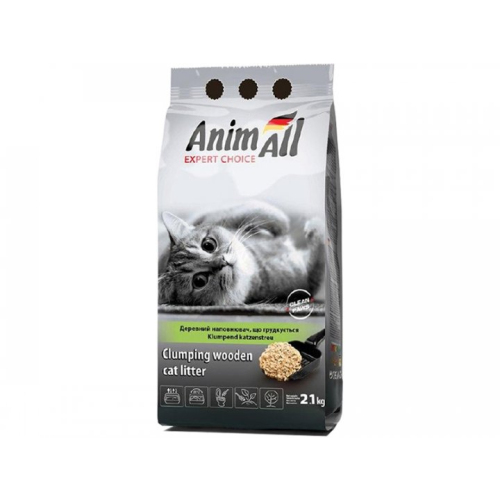 AnimAll комкуючий деревний наповнювач для котів