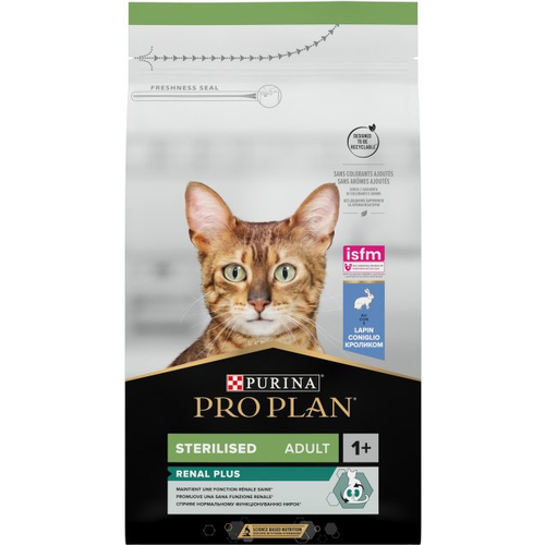 ProPlan Sterilised Adult 1+ Renal Plus Rabbit для стерилізованих котів з кроликом 1,5кг