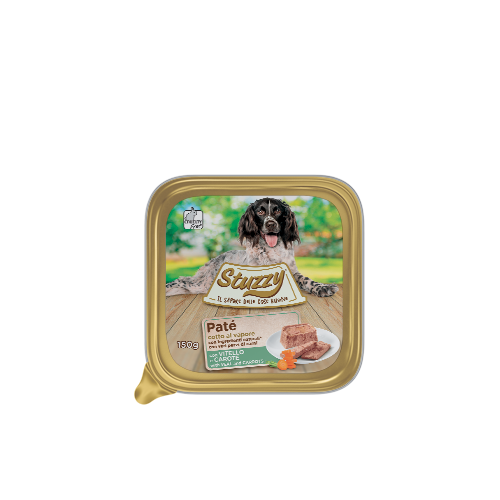 3006103х22 STUZZY Dog ТЕЛЯТИНА МОРКВА (veal carrot) корм для собак, паштет, 150 г, C6103