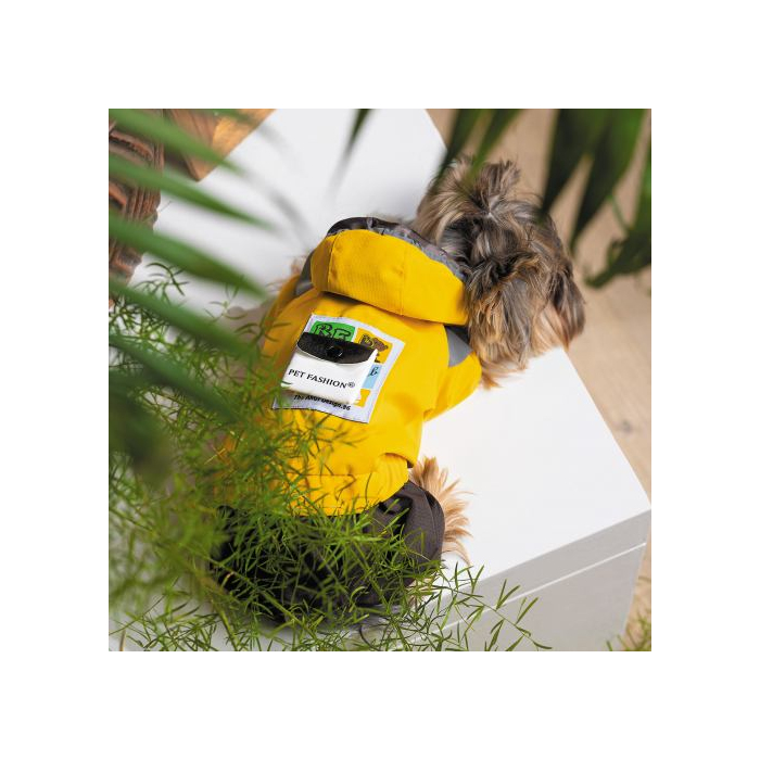 Дощовик Pet Fashion «Elsa» для дівчаток,розмір XS,жовтий