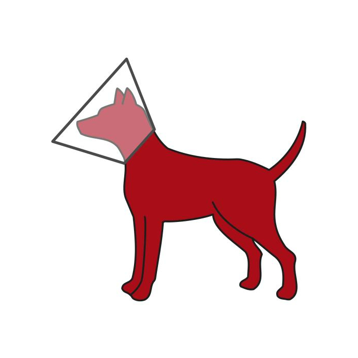 Ветеринарний комір Trixie пластиковий на липучці