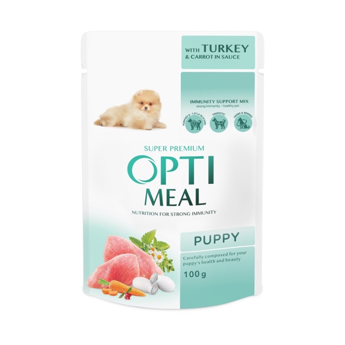 Optimeal Puppy Turkey & Carrot sauce для цуценят з індичкою та морквою у соусі