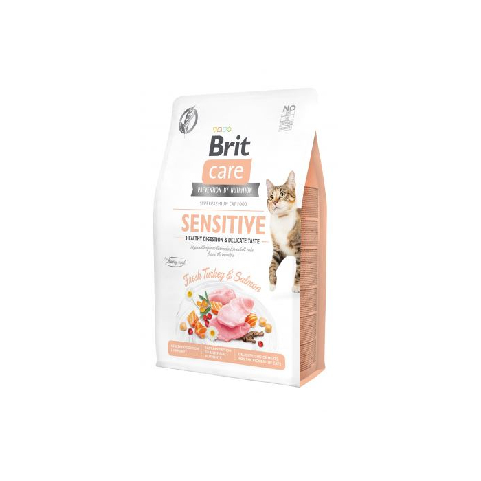 Сухий Корм Brit Care Cat GF Sensitive HDigestion & Delicate Taste