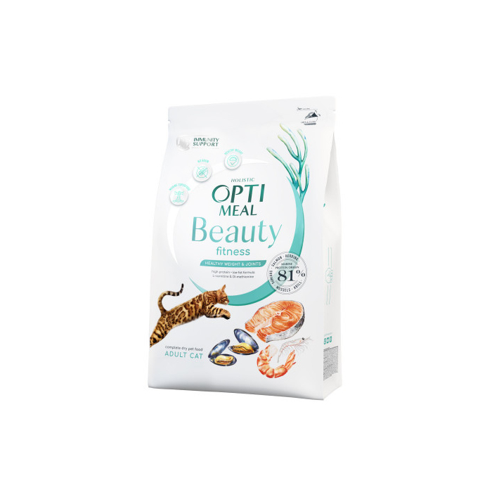 Optimeal CAT Beauty Fitness Healthy Weight для котів, з морепродуктами