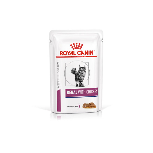 Royal Canin Renal Feline Chicken вологий корм з куркою для котів при хворобах нирок, пауч 85г 40300019 Royal Canin
