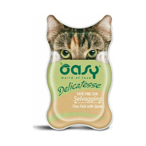 Oasy Wet Cat DELICATESSE консерва для котів з дичини 85 гр 342269
