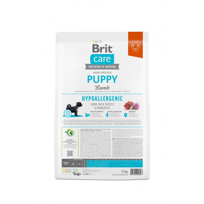 Brit Care DOG Hypoallergenic Puppy для цуценят, гіпоалергенний з ягням, 12 кг