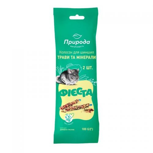 Колосок Природа Фієста для шиншил Трави та мінерали