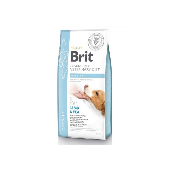 Brit GF VetDiet DOG Obesity для собак корекція ваги з ягням індичкою та горохом