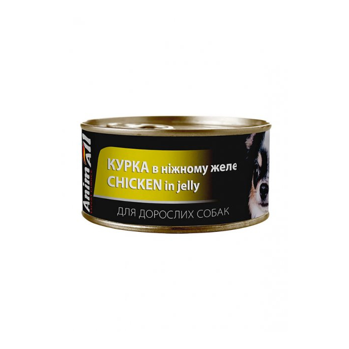 Animall вологий корм для собак курка в ніжному желе