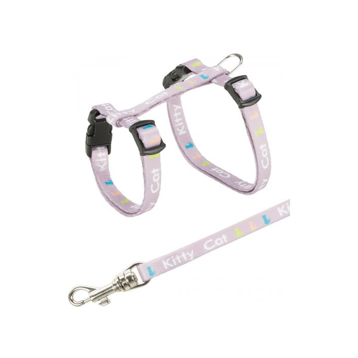Шлейка з повідцем Trixie Kitty Cat для кошенят нейлон 21-33см/8мм