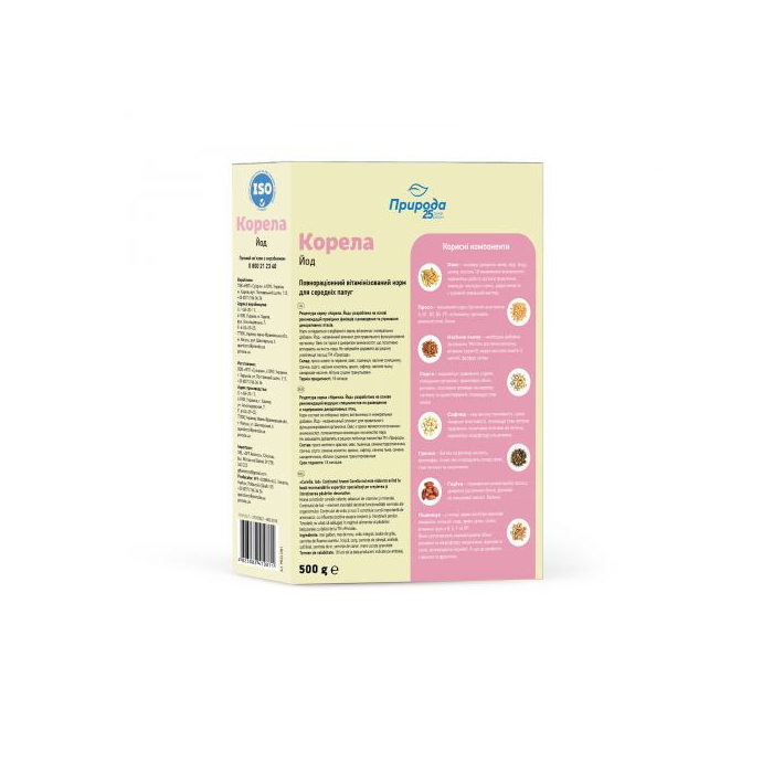 Природа Корела Йод корм для середніх папуг