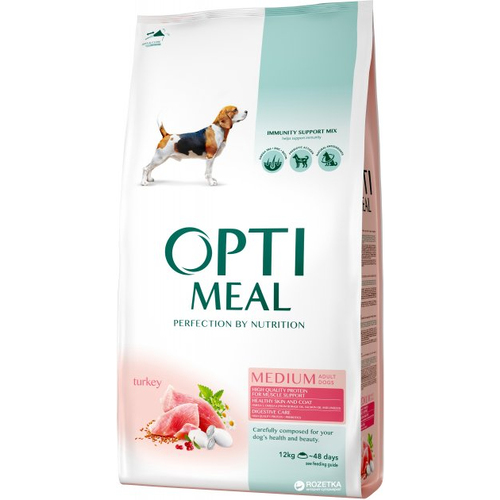 Сухий корм для дорослих собак середніх порід Optimeal (індичка)
