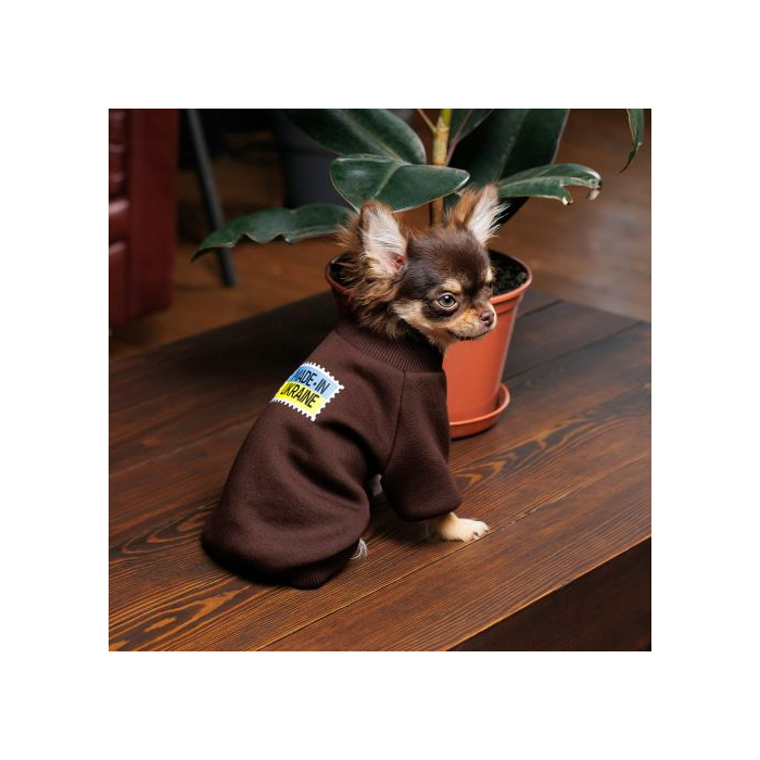 Толстовка Pet Fashion Made in Ukraine для собак, розмір XS2,шоколадний
