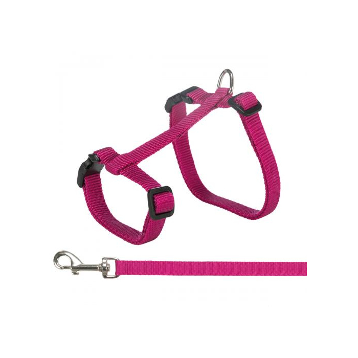 Шлейка з повідцем Trixie для котів нейлон 34–57см 13мм