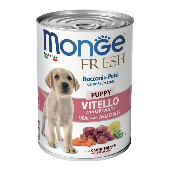 Monge DOG Can FRESH Puppy Veal консерва для собак з телятиною та овочами