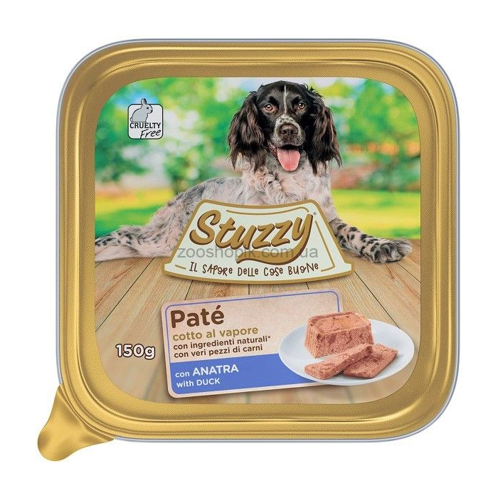 3006105х22 STUZZY Dog УТКА (duck) корм для собак, паштет, 150 г, C6105
