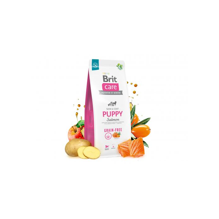 Brit Care DOG Grain-free Puppy для цуценят з лососем 1кг