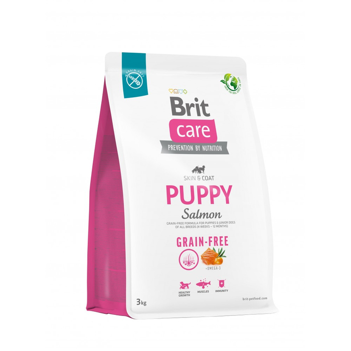 Brit Care DOG Grain-free Puppy для цуценят з лососем 1кг