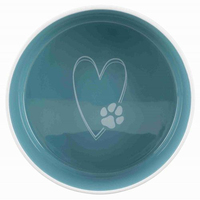 Миска Trixie Pets Home для собак керамічна блакитна 12см 0,3л
