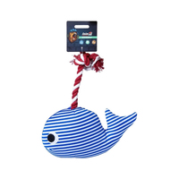 AGrizZzly Іграшка Кит з пищалкою для собак