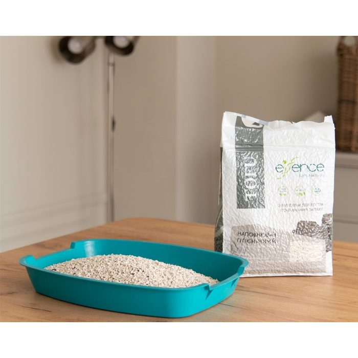Наповнювач для котячого туалету Essence з тофу, з вугіллям, 6 л