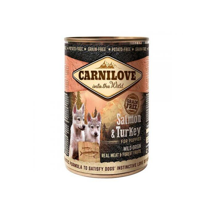 Вологий Корм Carnilove Puppy k 400 g з лососем та індичкою для цуценят