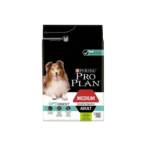 ProPlan Medium Sensitive. З ягням. Для собак сер.порід з чутливим травленням, сух. 4х3кг 12278098