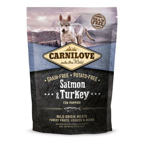 Сухий корм Carnilove DOG Salmon and Turkey для цуценят всіх порід, лосось та індичка, 1,5 кг