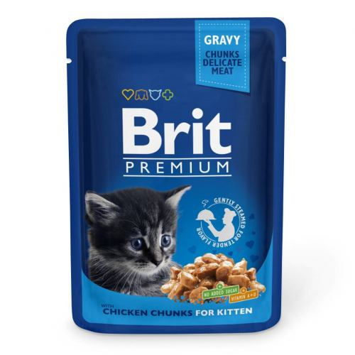 Вологий Корм Brit Premium Cat pouch 100 g курка для кошенят