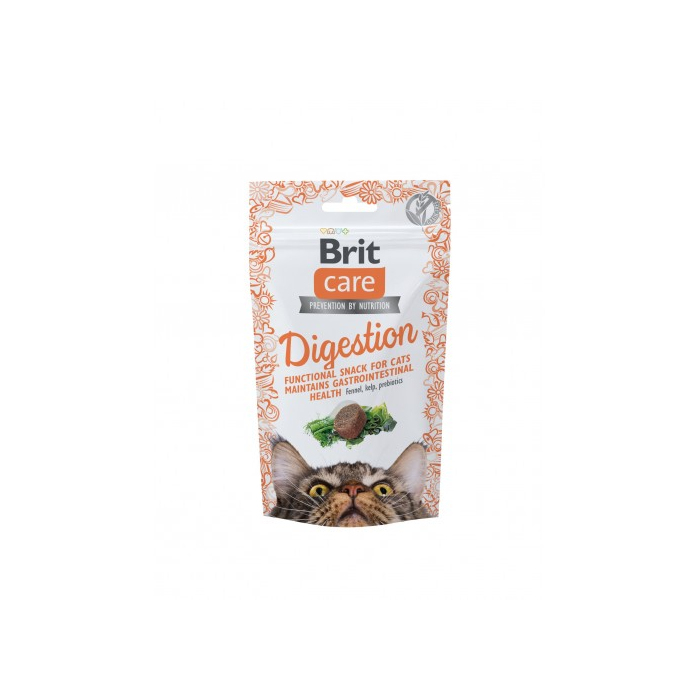 Ласощі Brit Care CAT Snack Digestion для котів з тунцем