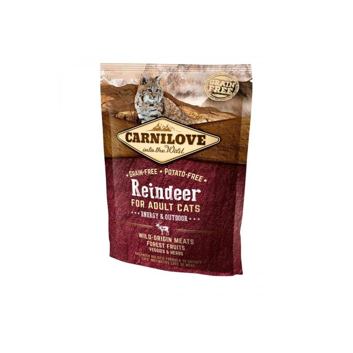 Carnilove Cat Reindeer для активних котів оленина та кабан