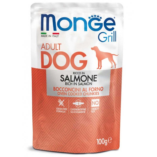Monge Dog Wet Grill Salmone вологий корм для дорослих собак з лососем 100 гр