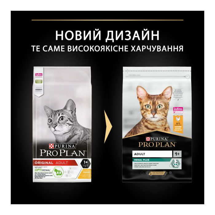 ProPlan Adult 1+ Renal Plus Chicken для дорослих котів з куркою