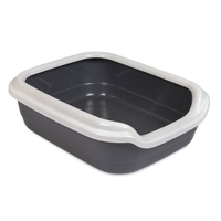 Туалет для котів Comfort M 41х30х13.5, сірий PR241699